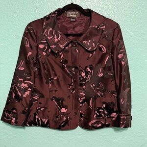 Ellen Tracy Floral Blazer